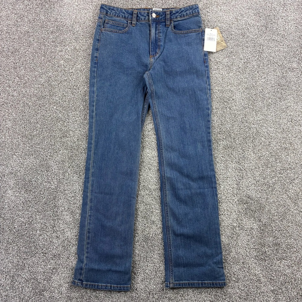 NWT Carhartt Jeans Girls Size 14 Blue Relaxed Fit Medium Wash Denim CK9420